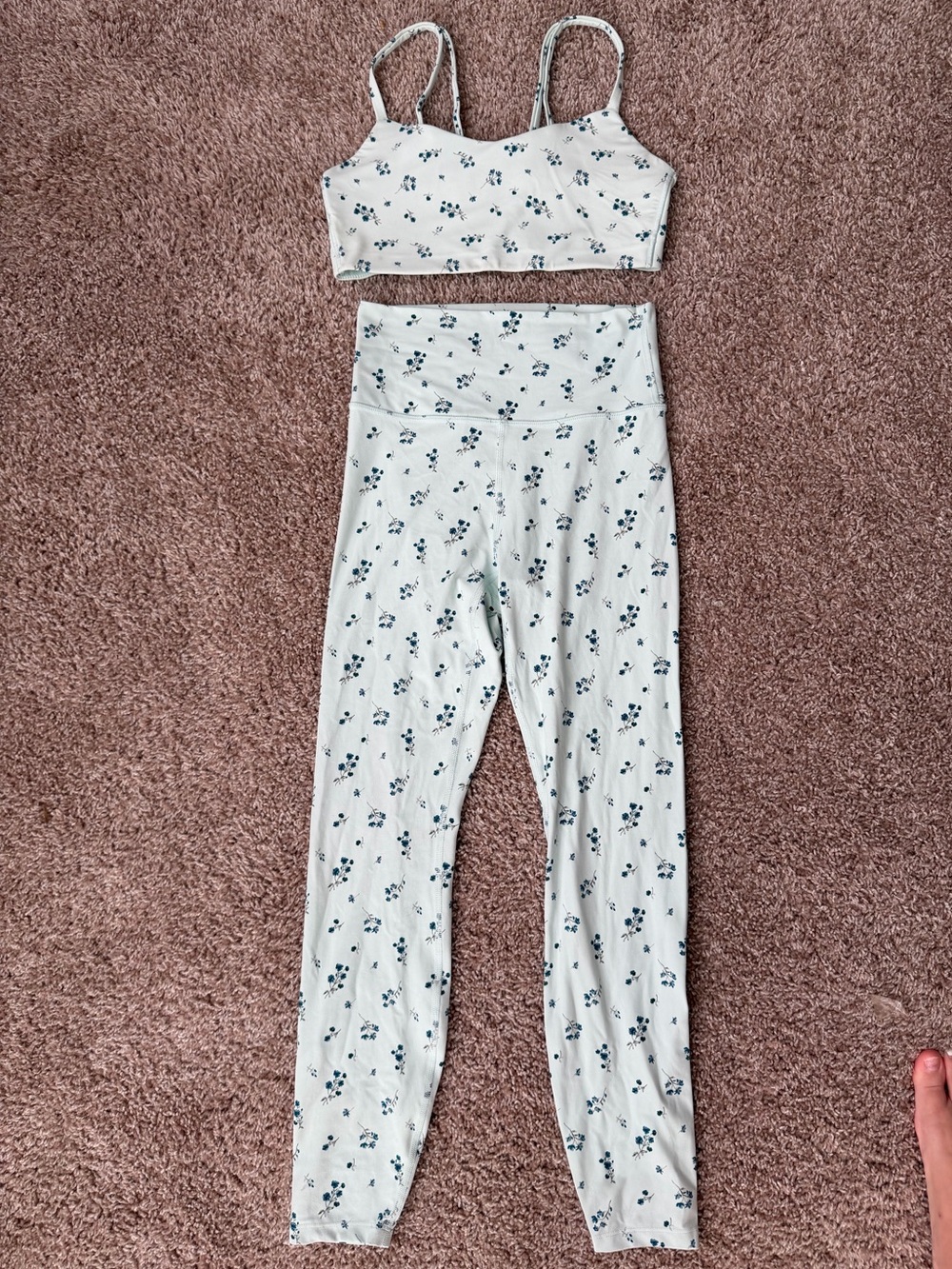 All In Motion Floral 2-Piece Activewear Set Size S/M
